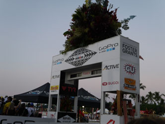 トライアスリートの憧れ、ハワイ島コナのIRONMAN World Championshipのフィニッシュゲート